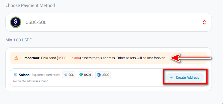 Steps to Deposit USDC via USDC-SOL into Kazawallet