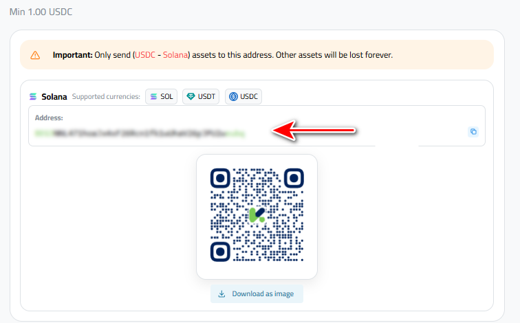 Steps to Deposit USDC via USDC-SOL into Kazawallet