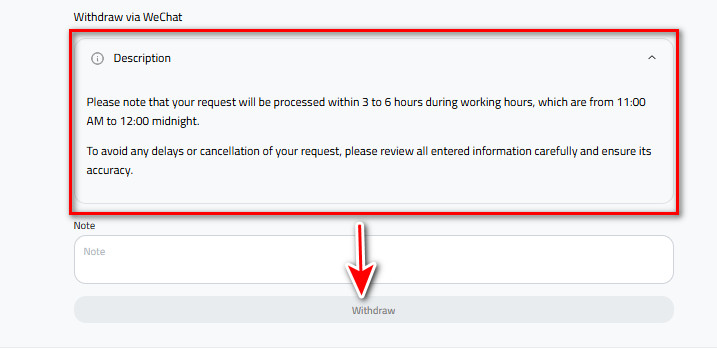 Withdraw Chinese Yuan to WeChat from Kazawallet step by step