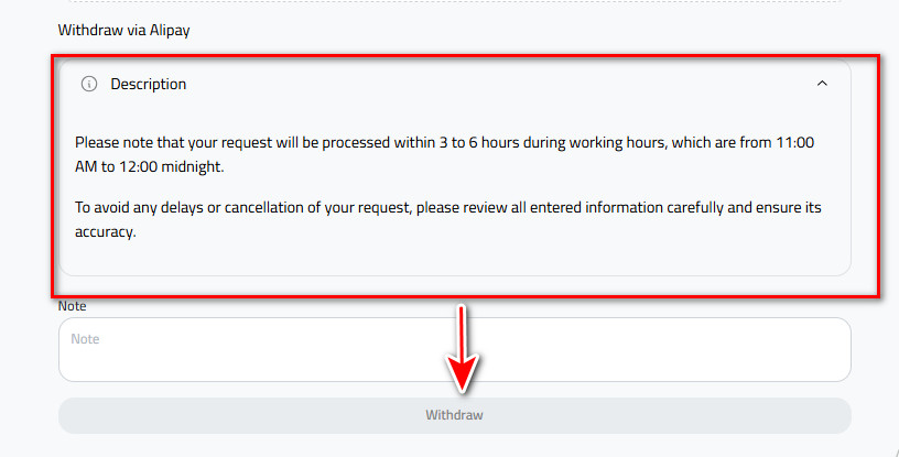 What are the Steps to withdraw Chinese Yuan to Alipay from Kazawallet?