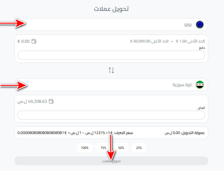 خطوات ارسال حوالة من المانيا إلى سوريا