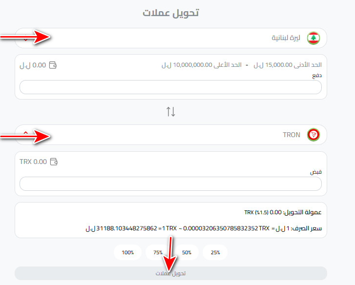 ما هي خطوات شراء عملة ترون في لبنان؟
