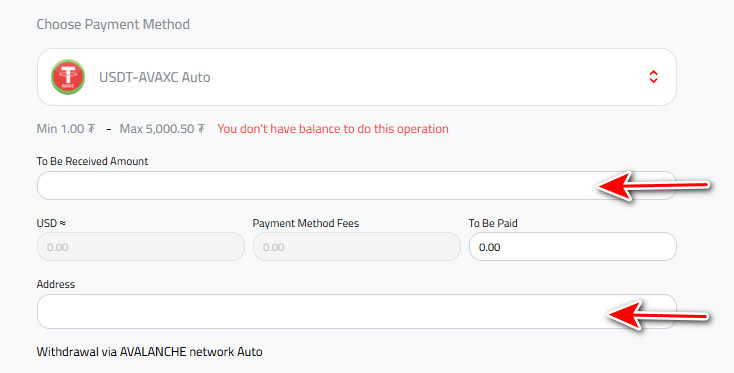 What are the Detailed Steps to Withdraw USDT to USDT-AVAXC?