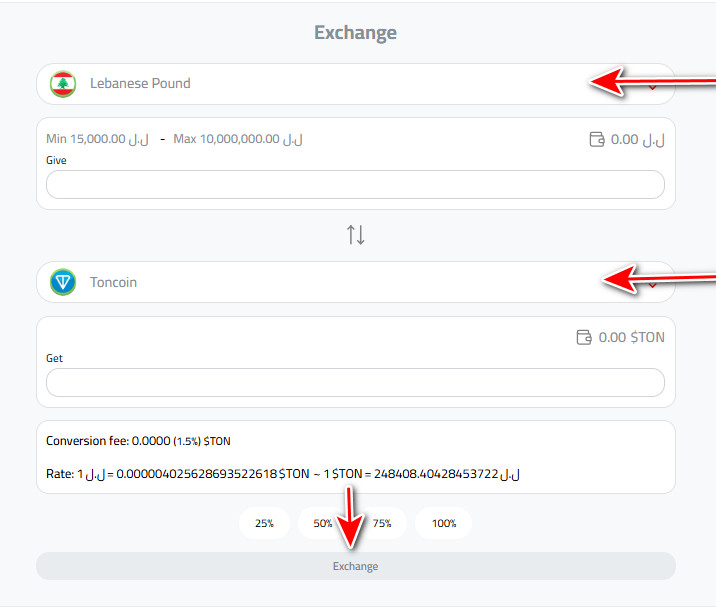 Steps to Buy Toncoin in Lebanon in Detail
