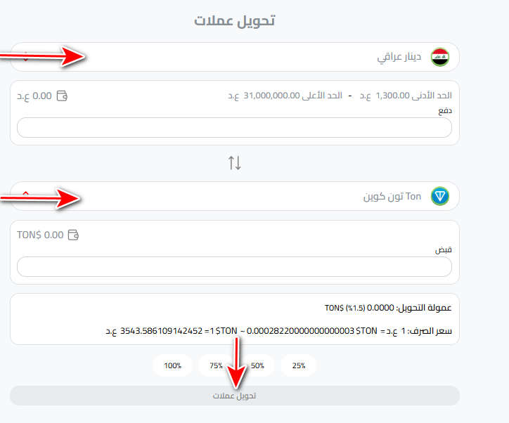 ما هي خطوات شراء تون كوين في العراق؟