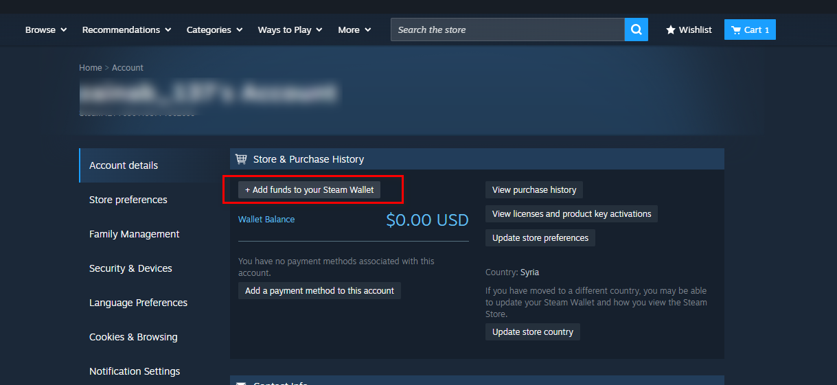 شحن محفظة ستيم