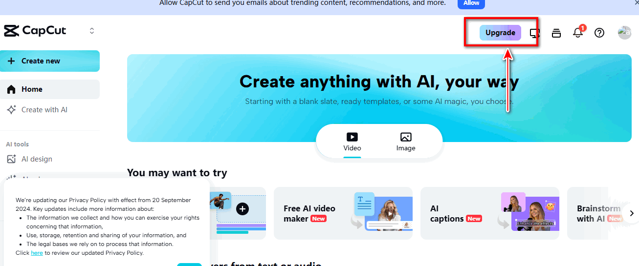 كيف تدفع اشتراك Capcut pro باستخدام الكريبتو