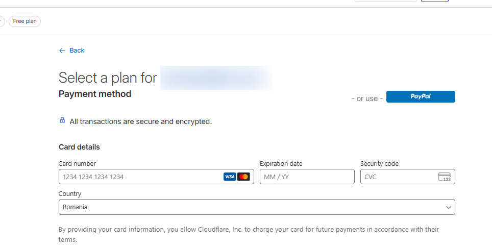 كيفية دفع اشتراك Cloudflare بالعملات الرقمية