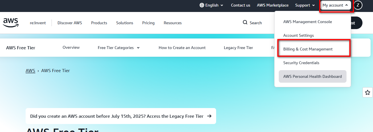 دفع فاتورة AWS باستخدام الكريبتو