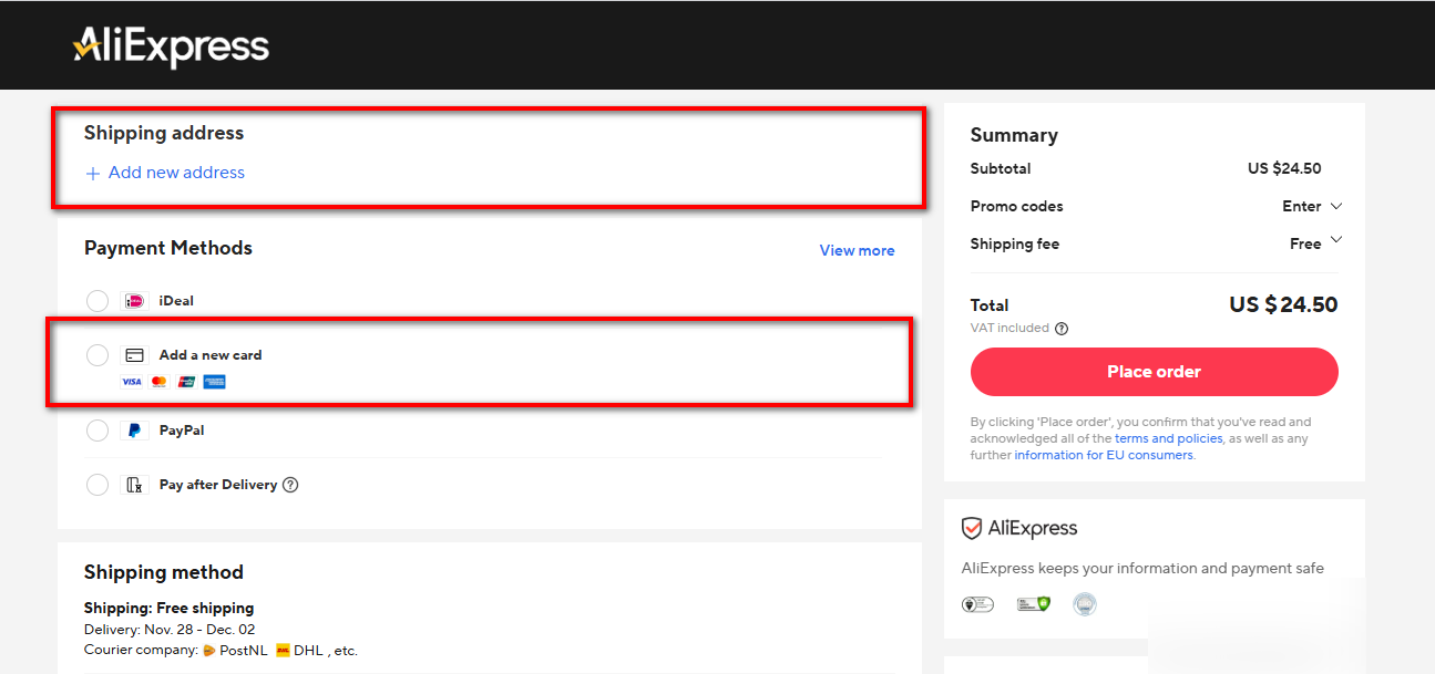 الشراء من علي اكسبريس باستخدام الكريبتو