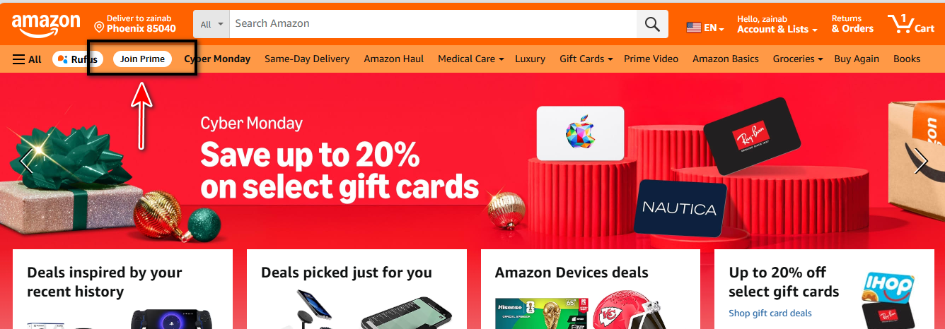 كيف تدفع اشتراك أمازون برايم باستخدام الكريبتو؟