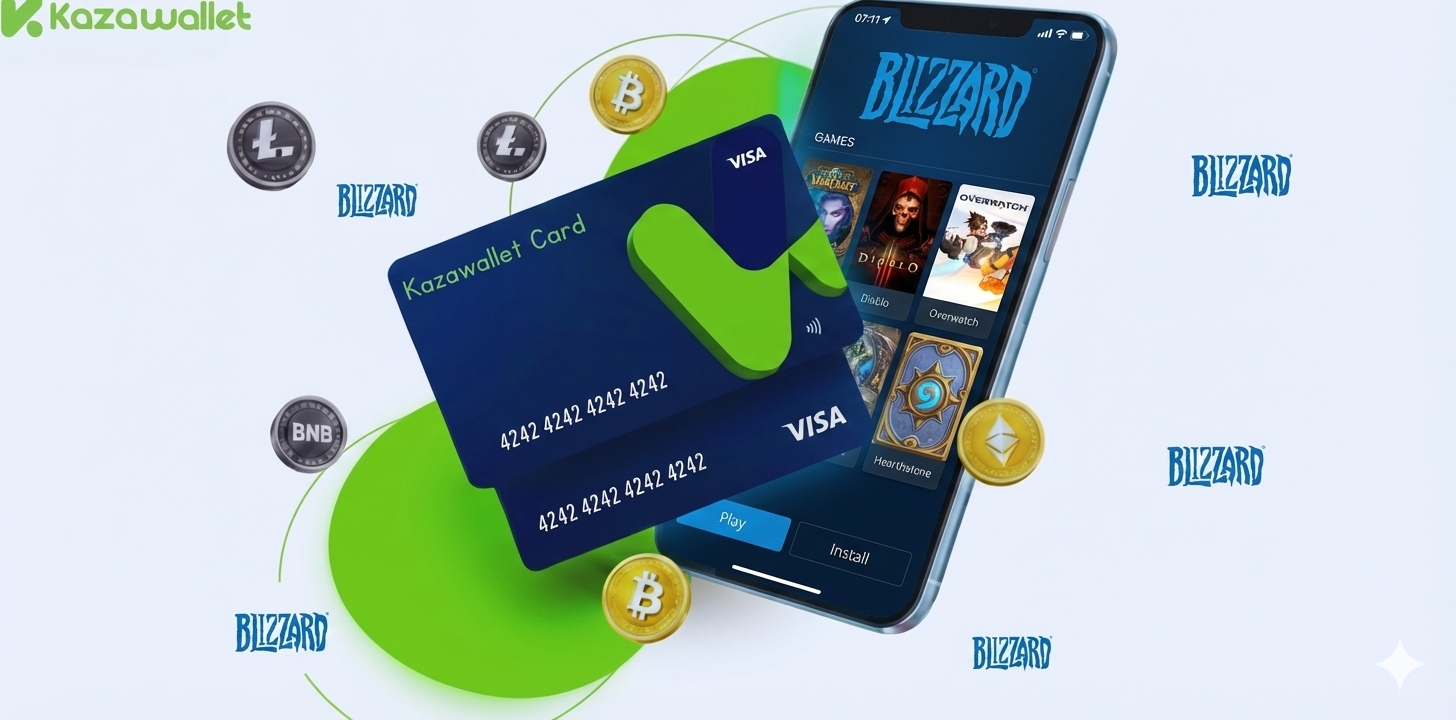 لماذا تختار بطاقة كذاواليت للدفع بالكريبتو في متجر Blizzard؟