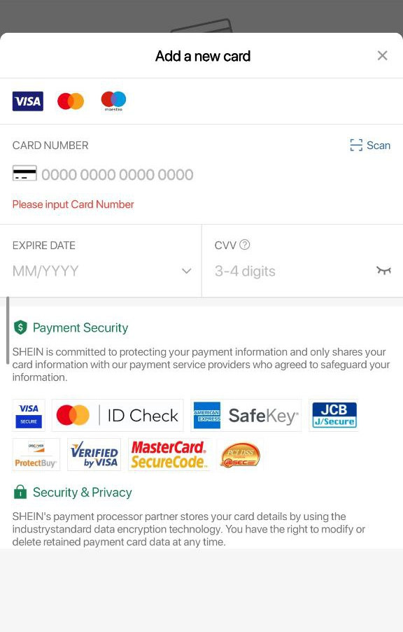 الدفع في SHEIN باستخدام العملات الرقمية