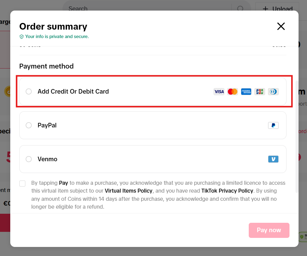 اختر الدفع عبر البطاقات