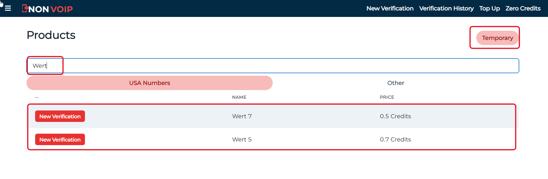 Steps to activate an Wert account with a US number