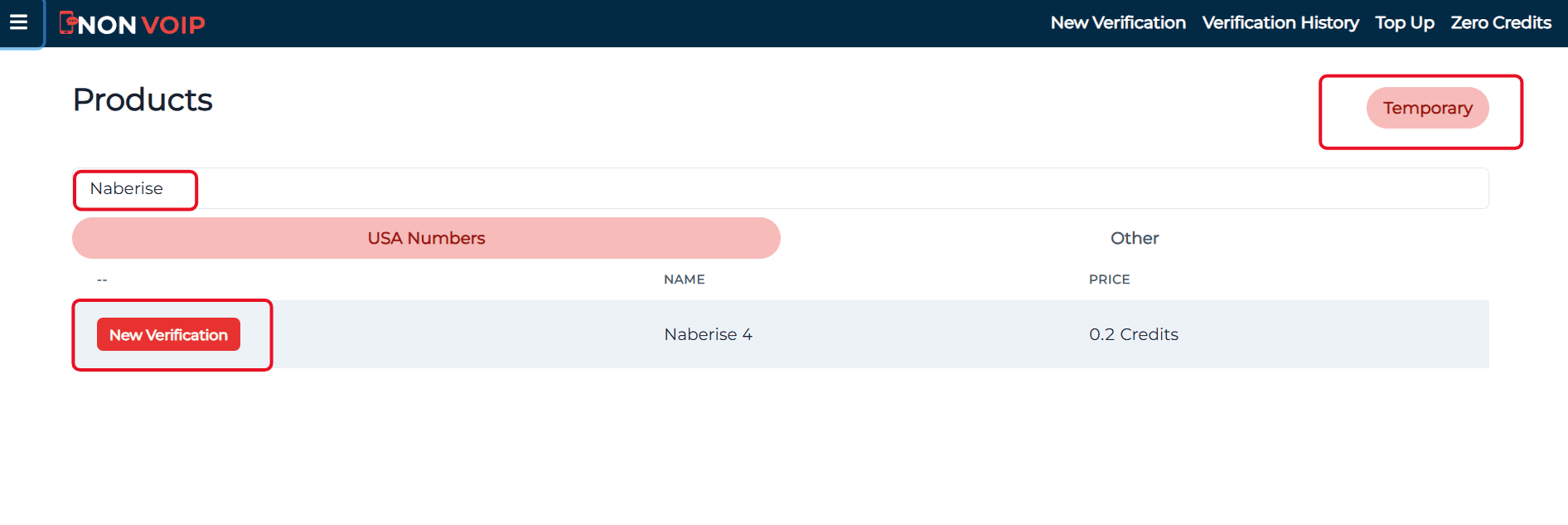 Activate a Naberise Account Using a US Number