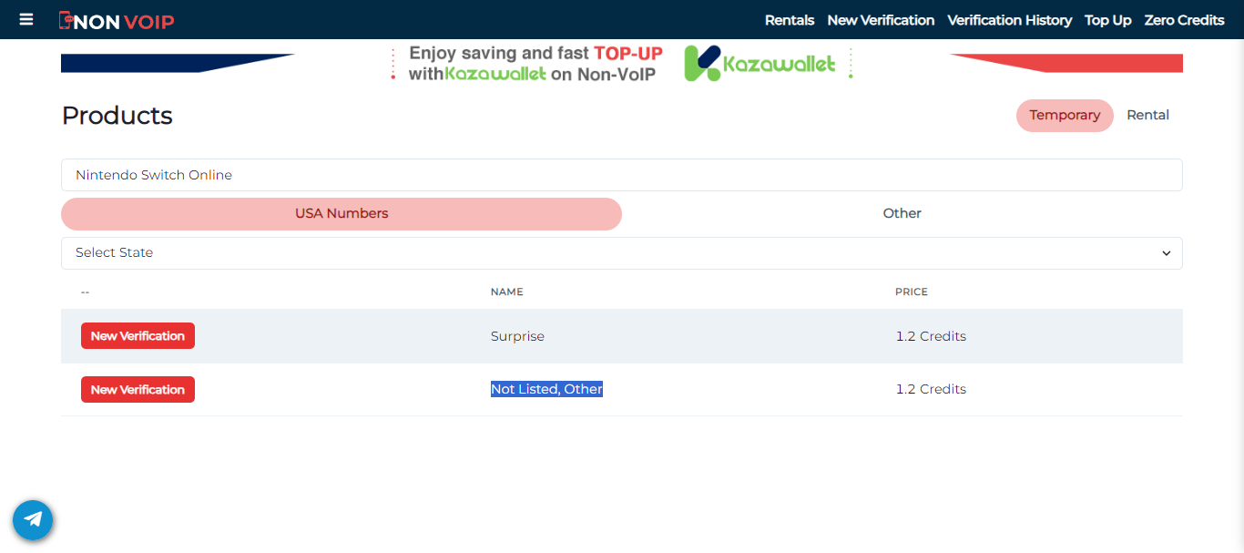 خطوات تفعيل حساب Nintendo Switch Online باستخدام أرقام Non-VoIP