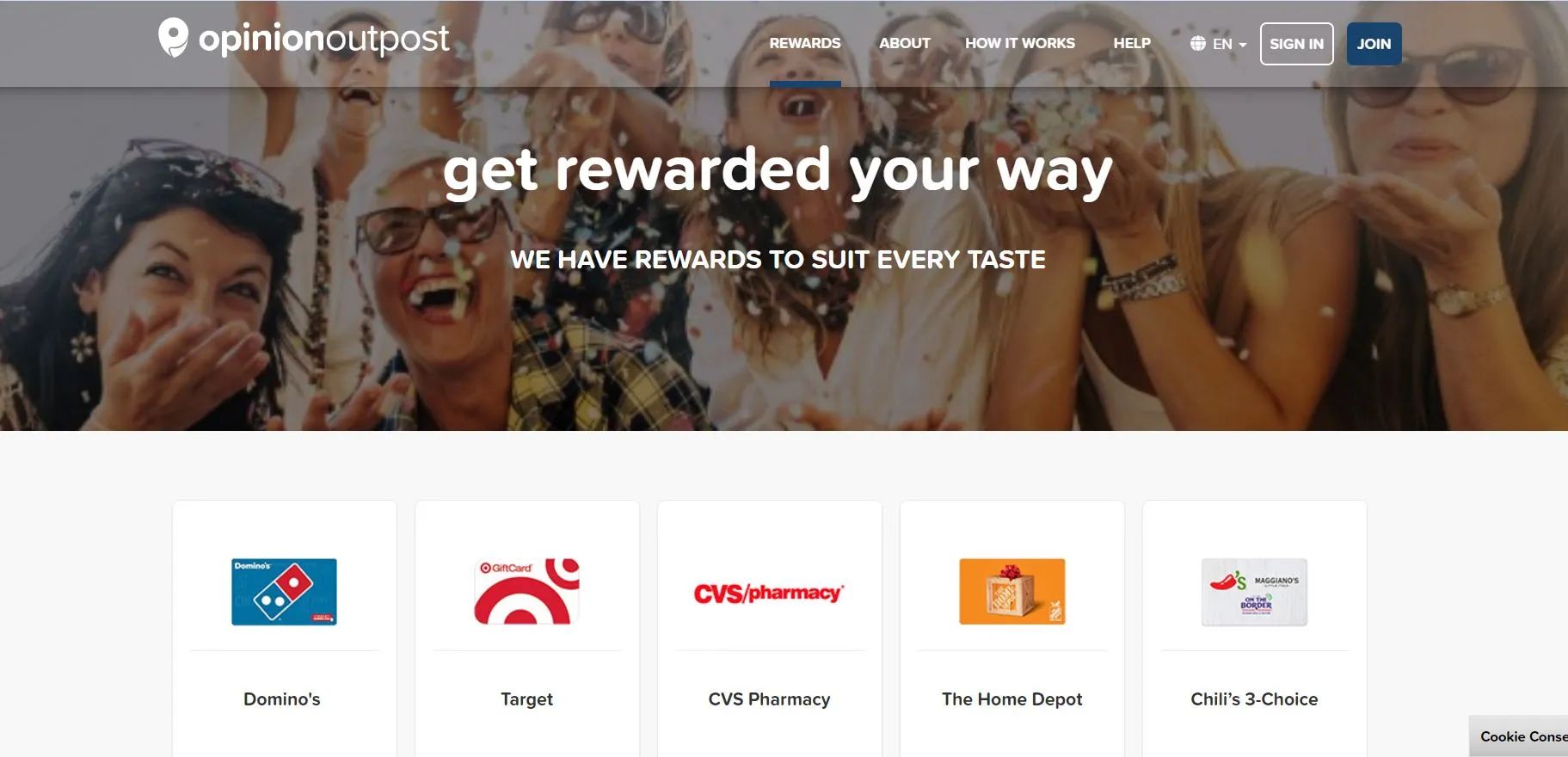 What are the rewards you get after complete a survey?