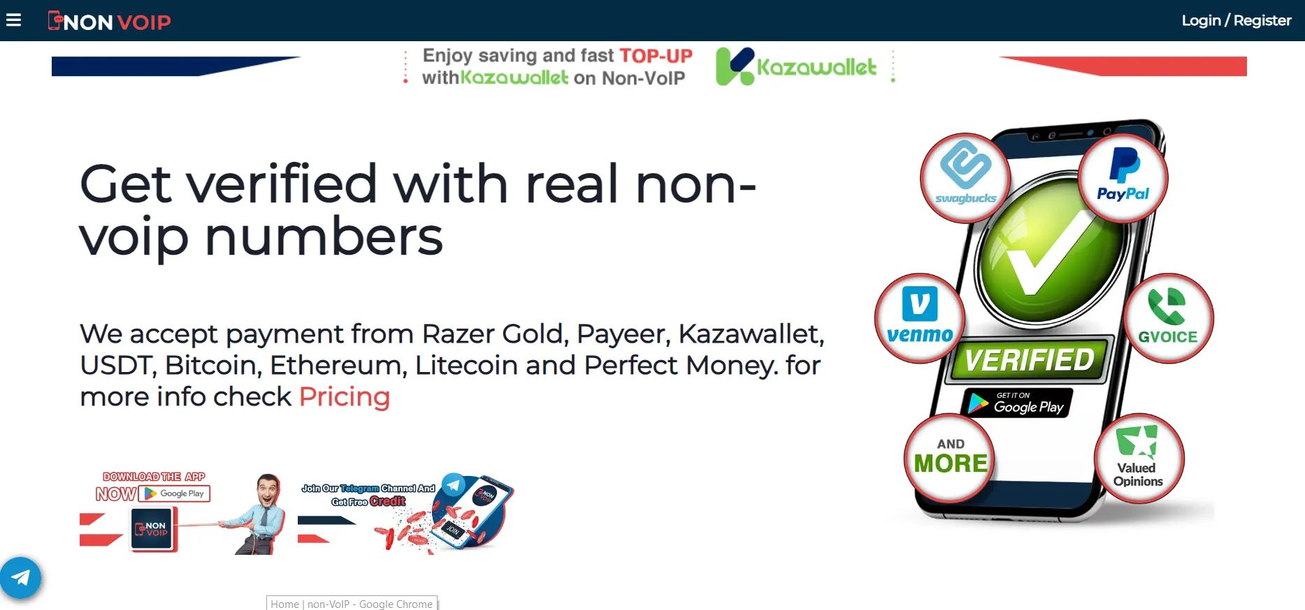 How to activate opinion outpost account with Non-VoIP numbers?