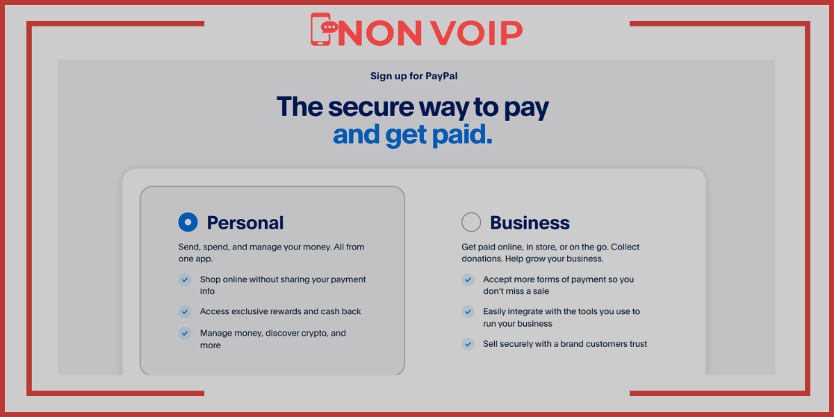 خطوات إنشاء حساب بيبال