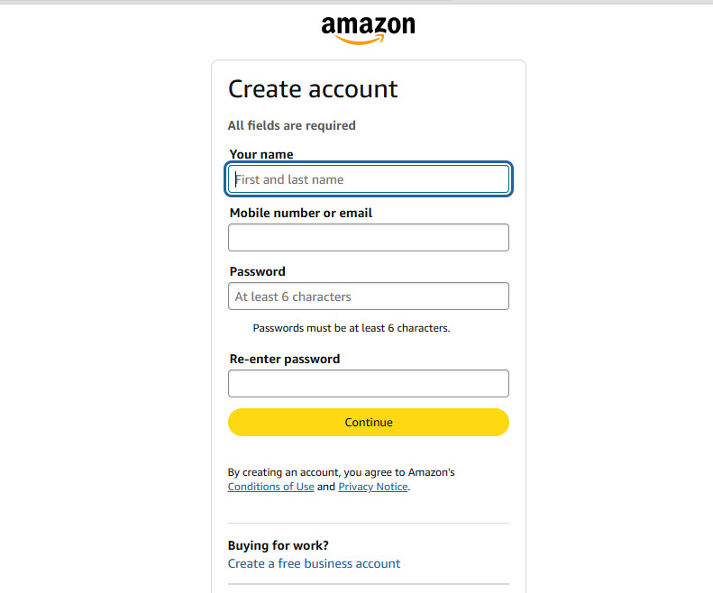 كيفية إنشاء حساب أمازون بدون رقم هاتف باستخدام Non-Voip