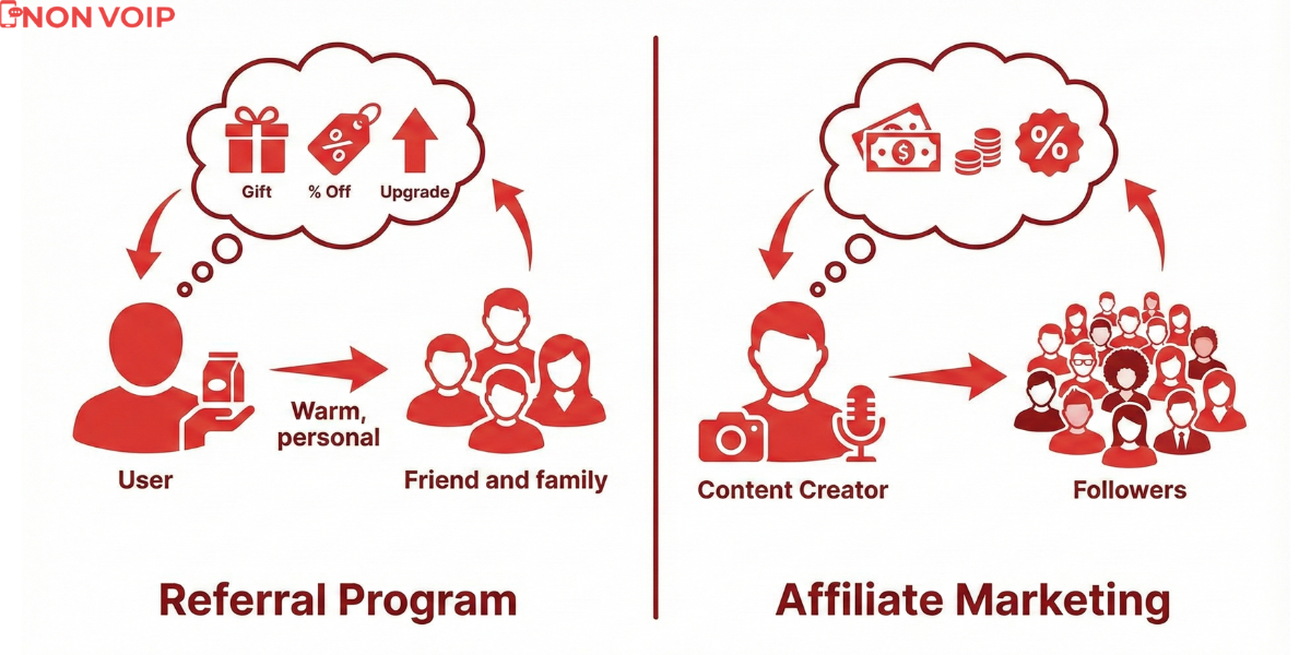 What is the Difference Between Affiliate Marketing and Referral Systems?