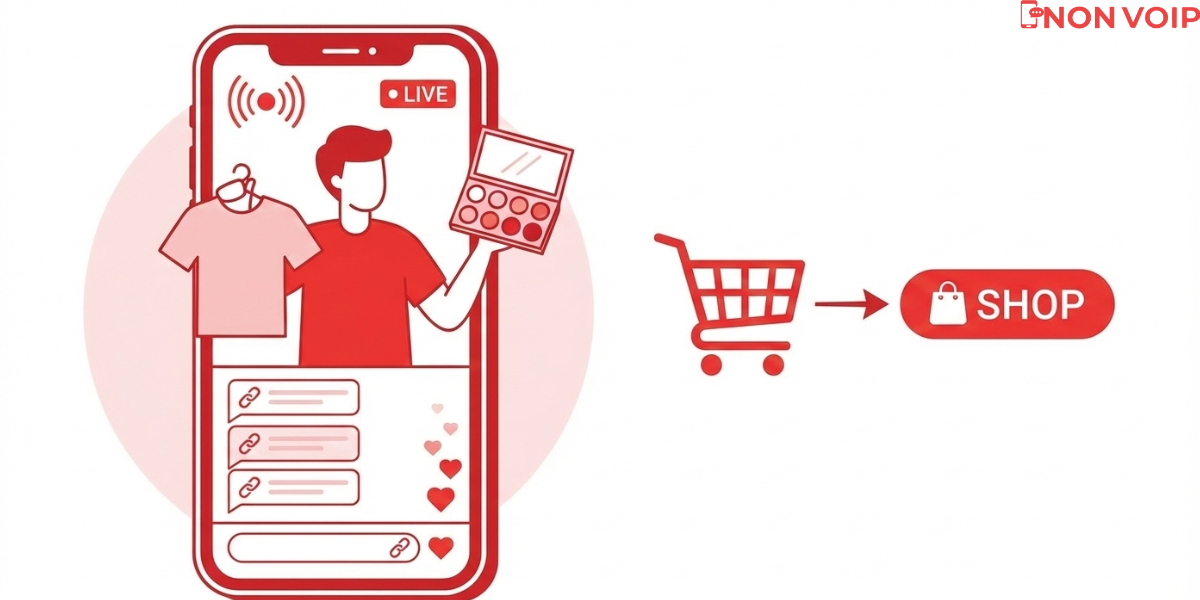 التسوق المباشر (Live Shopping)