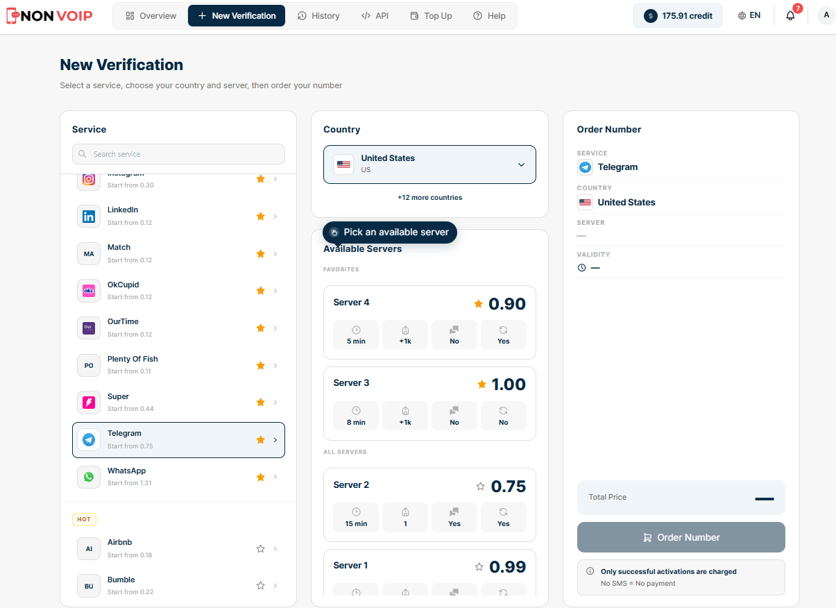 Global Coverage and Multiple Servers per Service