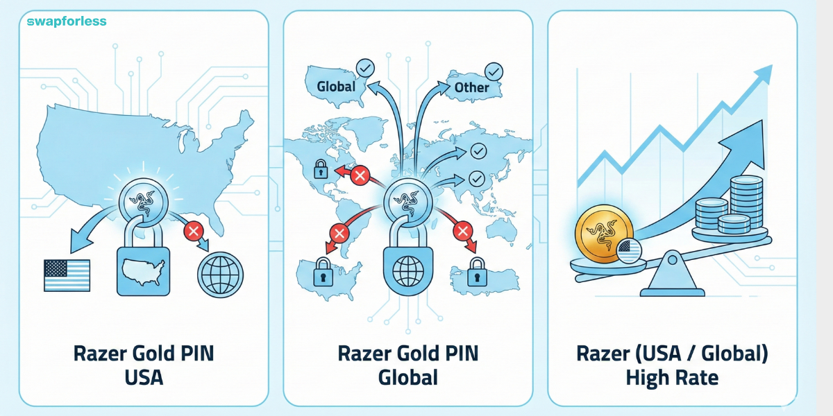 What is the Difference Between Razer Card Designations (USA, Global, High Rate)?