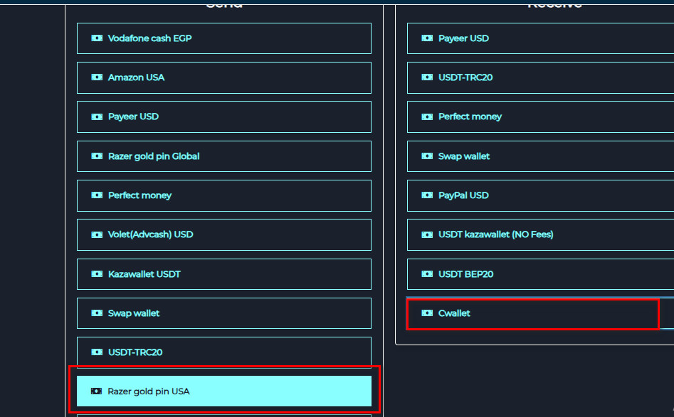 Exchange Razer cards in swapforless