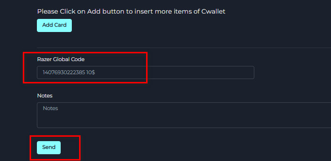 Exchange Razer Gold to Cwallet in swapforless