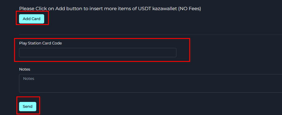 Steps to Exchange PlayStation Balance to USDT Kazawallet via Swapforless
