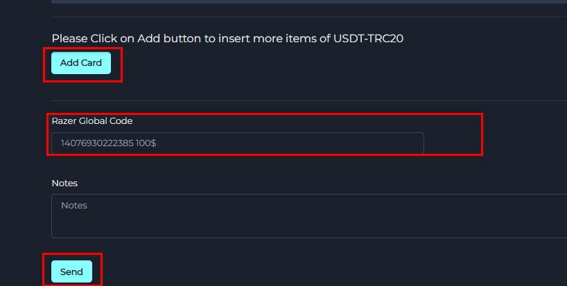 Steps to Exchange Razer Gold High Rate Balance into USDT-TRC20 via Swapforless