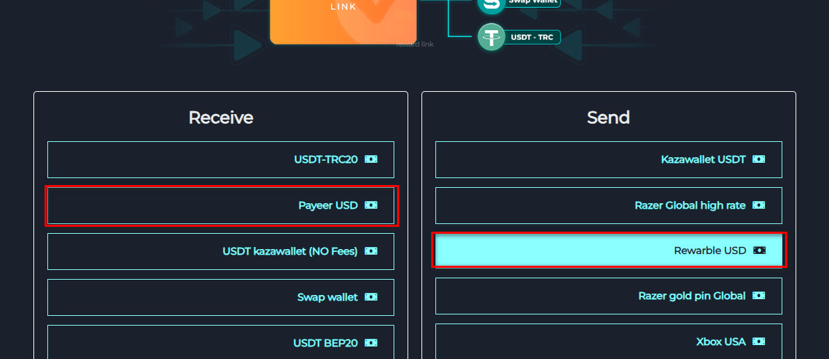 خطوات تبديل الرصيد من Rewarble USD الى Payeer USD