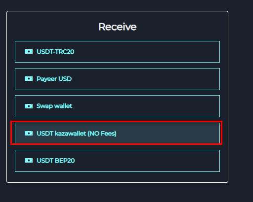 USDT Kazawallet 