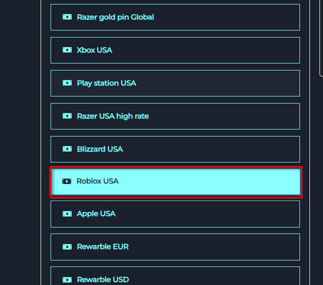 Steps to Exchange Roblox USA Balance to USDT-TRC20 via Swapforless