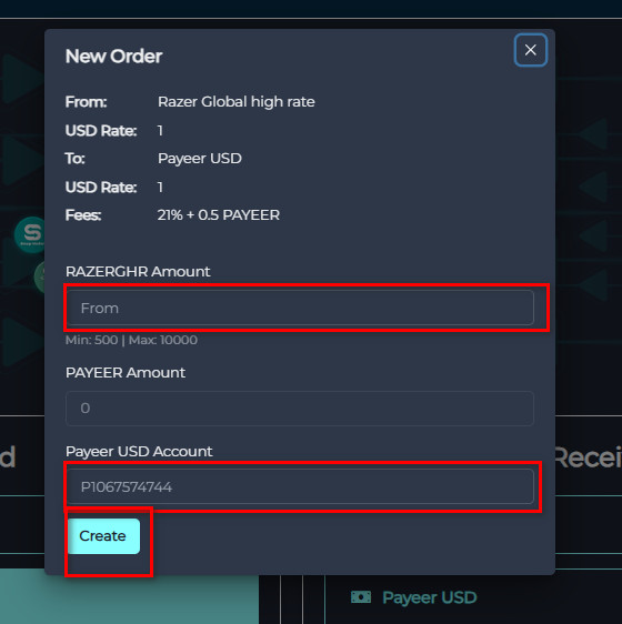 Steps to Exchange Razer Gold High Rate to Payeer USD via Swapforless