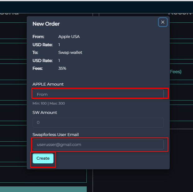Steps to Exchange Apple USA Balance to Swap Wallet via Swapforless