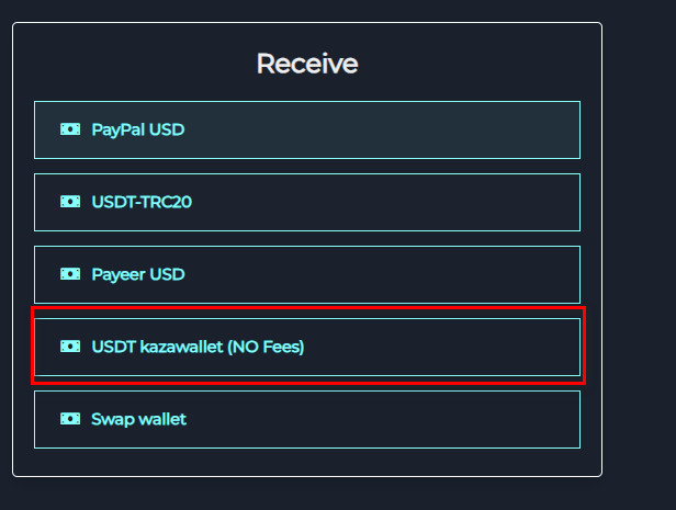 Steps to Exchange Amazon USA Balance to USDT Kazawallet via Swapforless