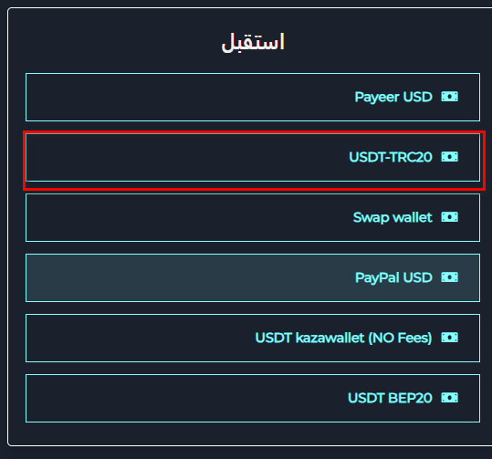 ما هي خطوات تبديل رصيد Razer Gold Pin Global إلى USDT-TRC20؟