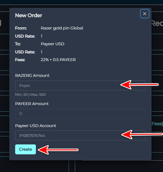 Steps to Exchange Your Razer Gold PIN Global to Payeer USD