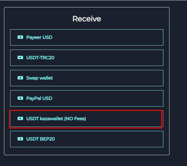 Steps to Exchange Razer Gold PIN Global to USDT in Kazawallet