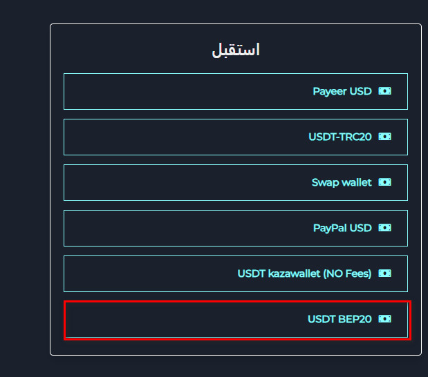 ما هي خطوات تبديل رصيد Razer Gold Pin Global إلى USDT-BEP20؟