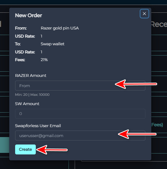 Steps to Exchange Razer Gold PIN USA to Swap Wallet