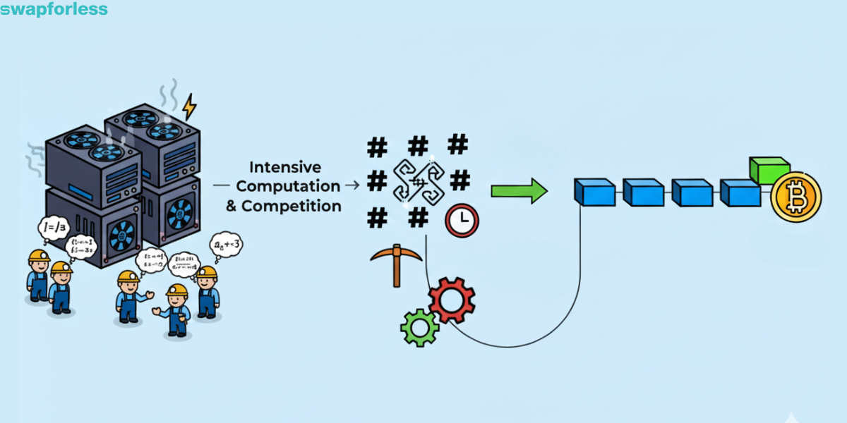 ما هي آلية إثبات العمل (Proof-of-Work أو PoW)؟