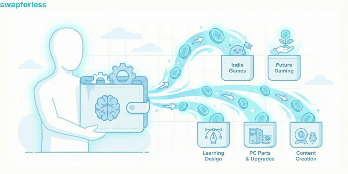 هوايات يمولها الجيمر الذكي من رصيده المعاد تدويره