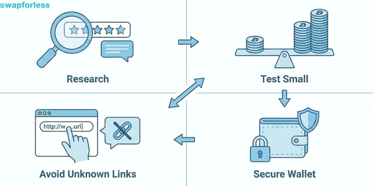 كيف تحمي نفسك وتتأكد من مصداقية المنصة؟