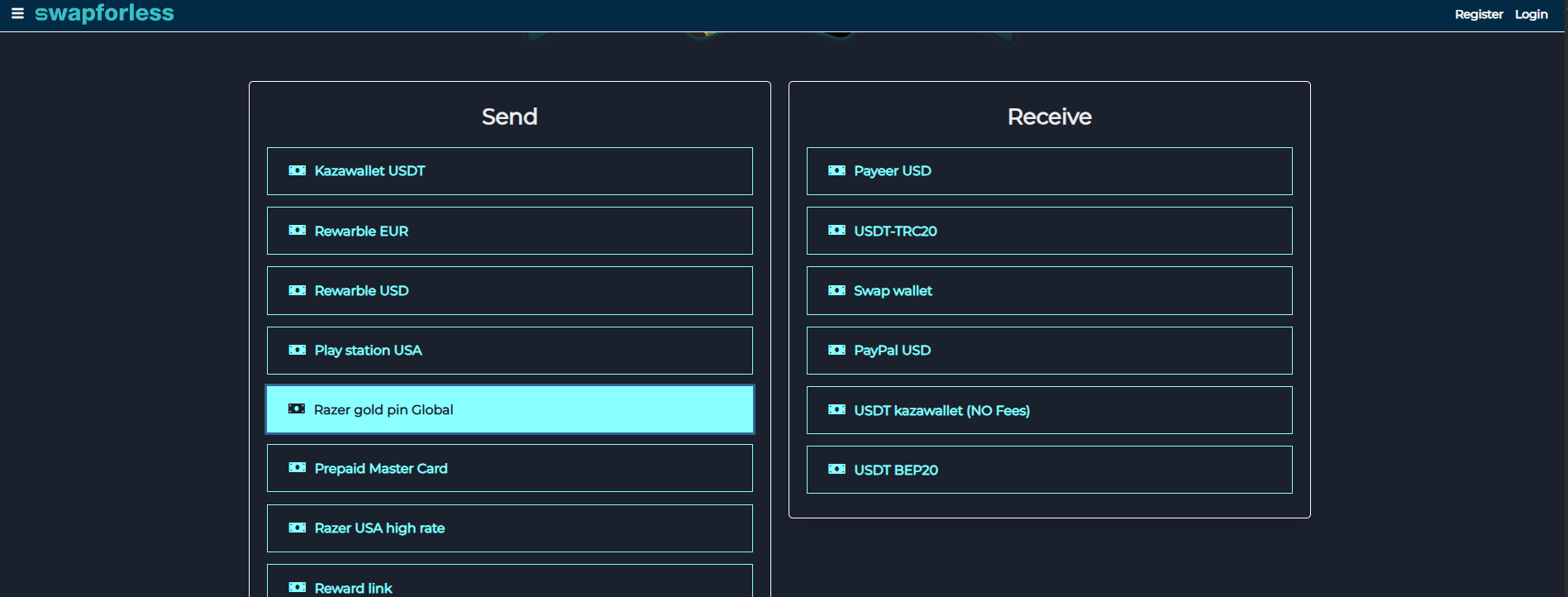 How to Exchange Gift Cards for Real Cash via Swapforless?