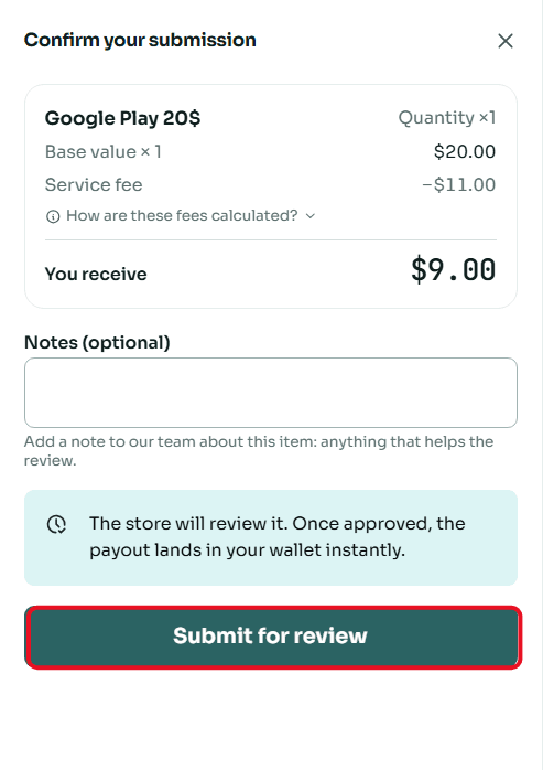 Review and Confirm