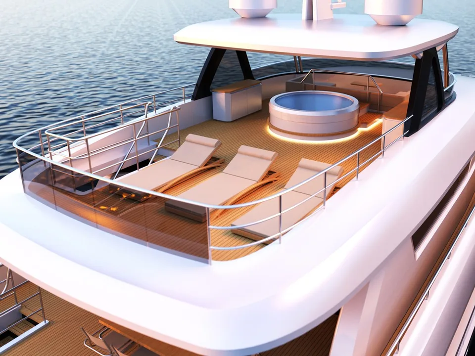 Johnson Motor Yacht w/FB  w/On-Deck Master